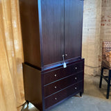 Barbara Barry For Baker Mahogany Armoire Chest 42"W x 24"D x 78"H