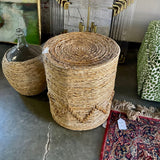 Wicker Side Table 18" Diam x 20"T