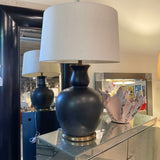 Bronze Double Goard Lamp w/ Shade 32"T x 18"W