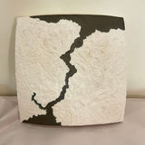 Original Gregor Turk Wall Sculpture Map "Bosporus" 14" x 14" x 3"D