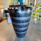 Large Pottery Vase 15"T x 11"Diam