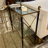 Jonathan Adler Rider 2-Tier Side Table 26"W x 33"T Shelf x 28"T Overall x 13"D