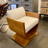 Sharp Furniture Co. Curved Accent Chair 22"W x 20"D x 28"T