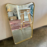 Gold Curve Framed Mirror 28"T x 20"W
