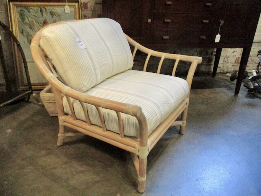 Single McGuire Rattan Chair 26"W x 27"D 42"T FINAL SALE PRICE
