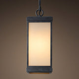 NEW IN BOX Restoration Hardware Braxton Pendant 8"Square x 17"T x 18"Rod FINAL PRICE