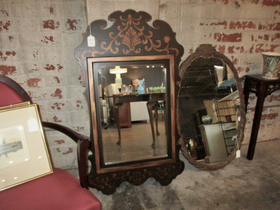 Large Traditional Mirror with Stencil 52"T x 30"W FINAL SALE PRICE