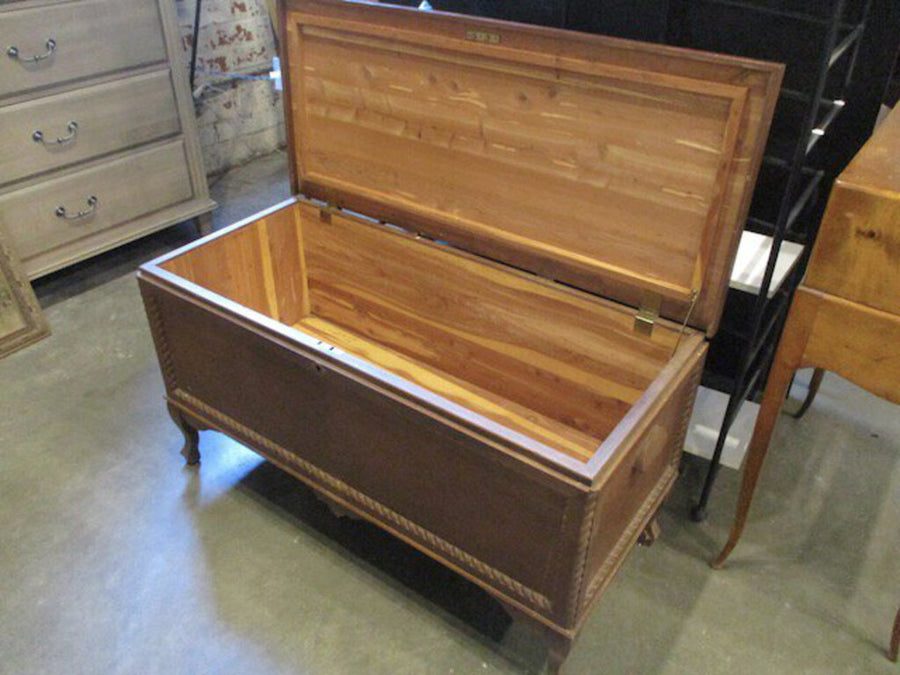 Antique Chest Lined With Cedar Wood Final Price 43"L x 19"D x 23.5"T