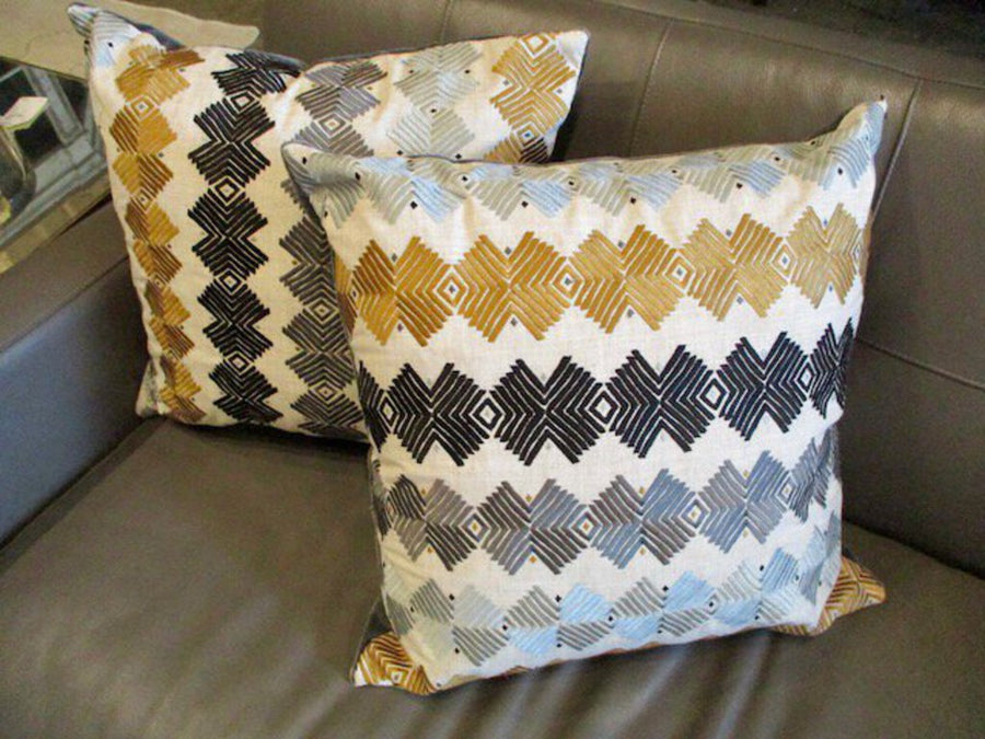 Pair Of Zoffany Fabric Pillows