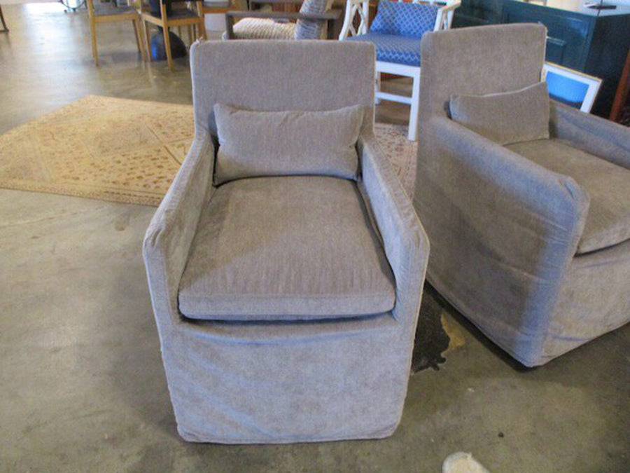 Stock & Trade Armchair On Casters 27"D x 24"W c 35"T