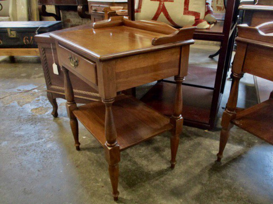 Vintage Wood Accent Table 20"W x 16"D x 26"T