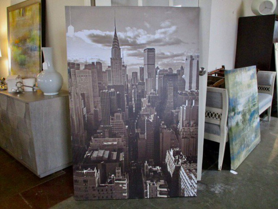 Large New York Skyline Art 40"W x 60"T